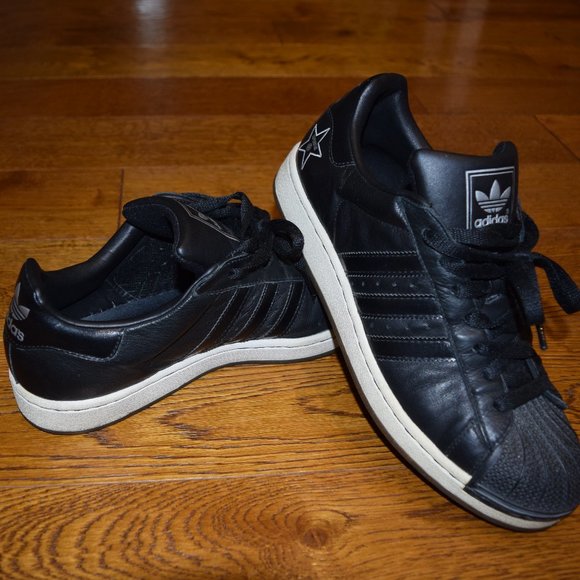 Adidas Superstar II 659794 03/2006 Black Leather Men's size 9.5 - Picture 1 of 8